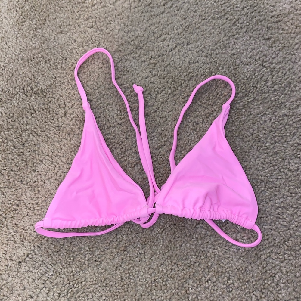Zaful Neon Pink Bikini Top